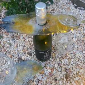 Resine Wine Glass Holder and coasters 🍷🍾